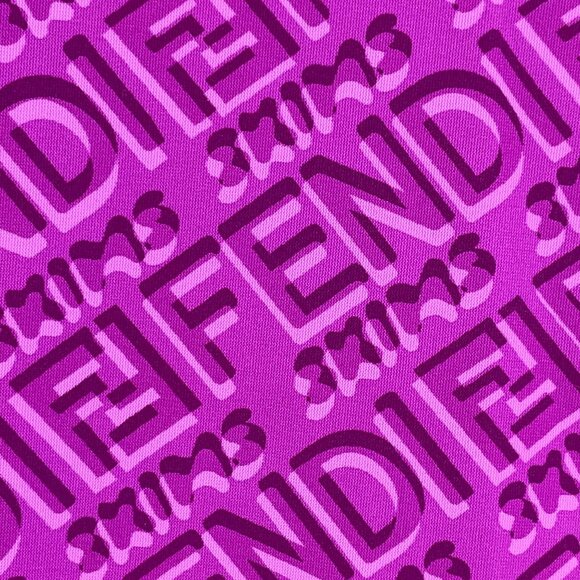 Fendi X Skims Bodysuit Purple Logo Plus 3X Mock Neck Long Sleeve - Picture 7 of 12